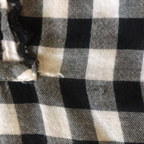 J.crew- black & white Gingham blouse-0 - Picture 11 of 16